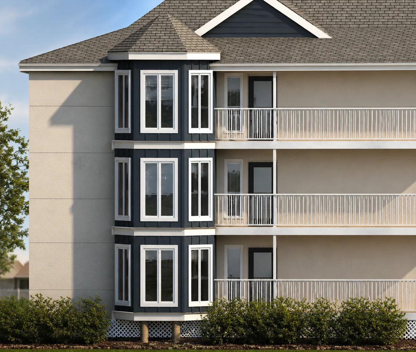 Building exterior rendering
